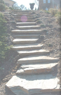 Stone Staircase by Southern Lawnscapes